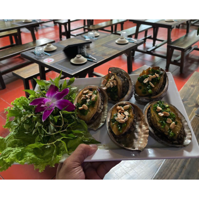Bào ngư nướng mỡ hành